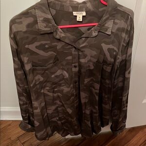 Camo Button-Up Shirt